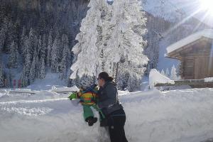 Incantevole paesaggio invernale in Val Martello